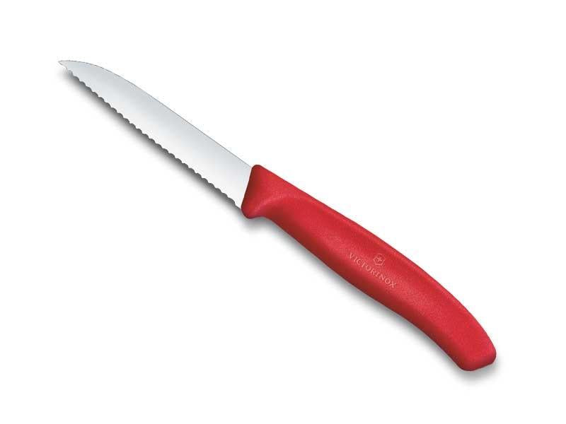 COUTEAU OFFICE VICTORINOX SWISSCLASSIC 8CM ROUGE A DENTS