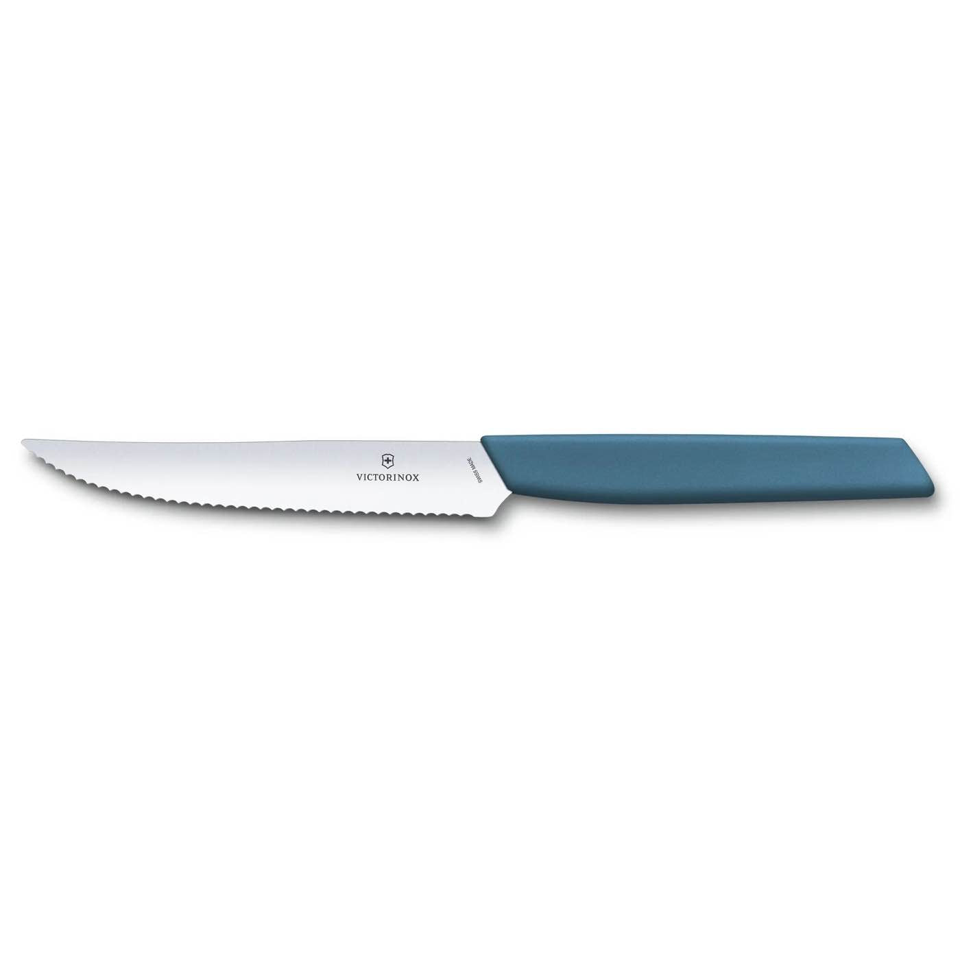 6.9006.12W2 COUTEAU STEAK VICTORINOX SWISS MODERN 12CM BLEUET